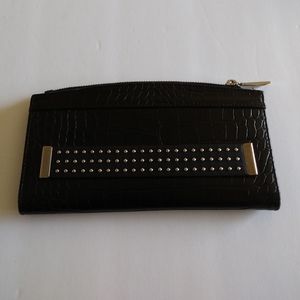 Black Long Faux Wallet